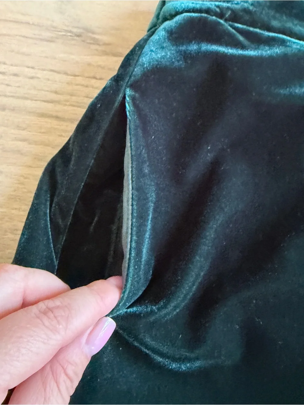 J.Crew Velvet Midi Skirt Green Size S